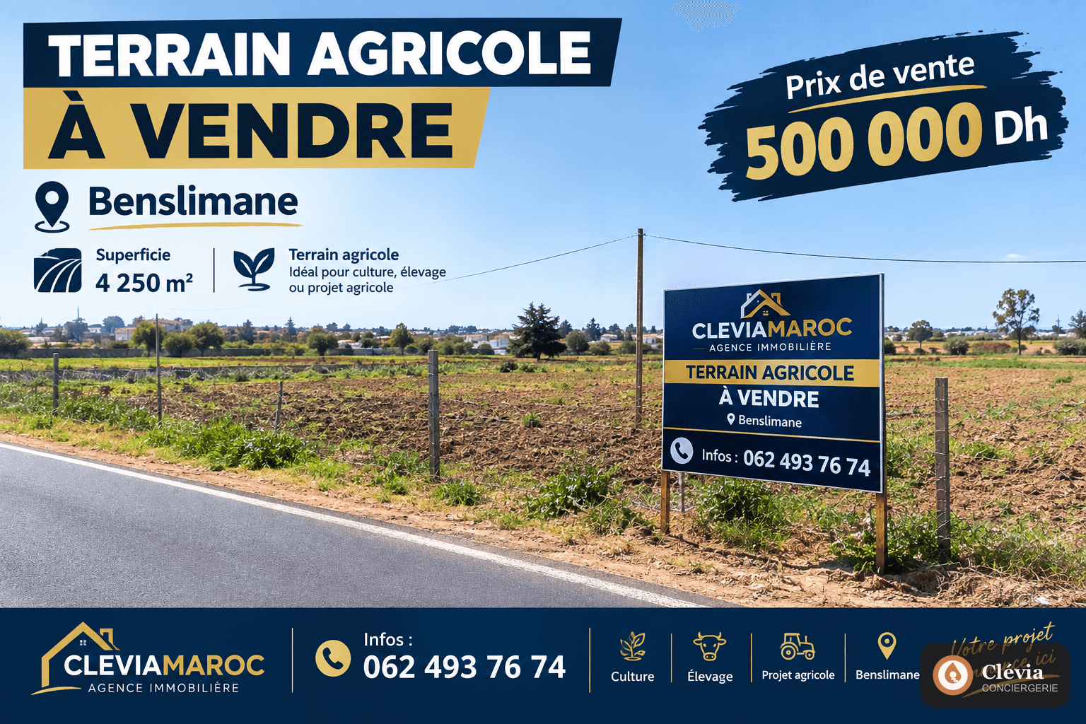 Lot terrain agricole