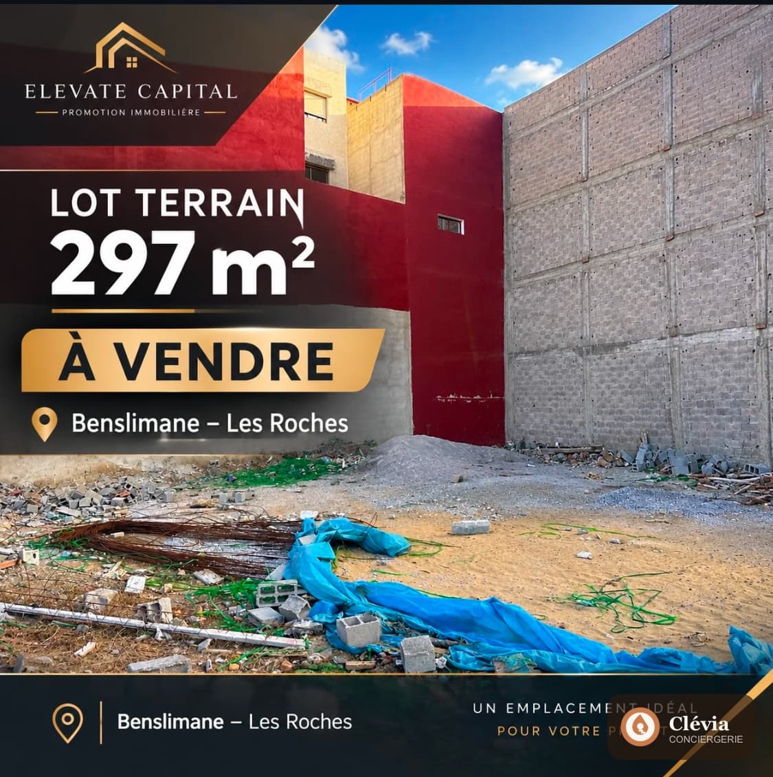 Lot terrain les roches benslimane